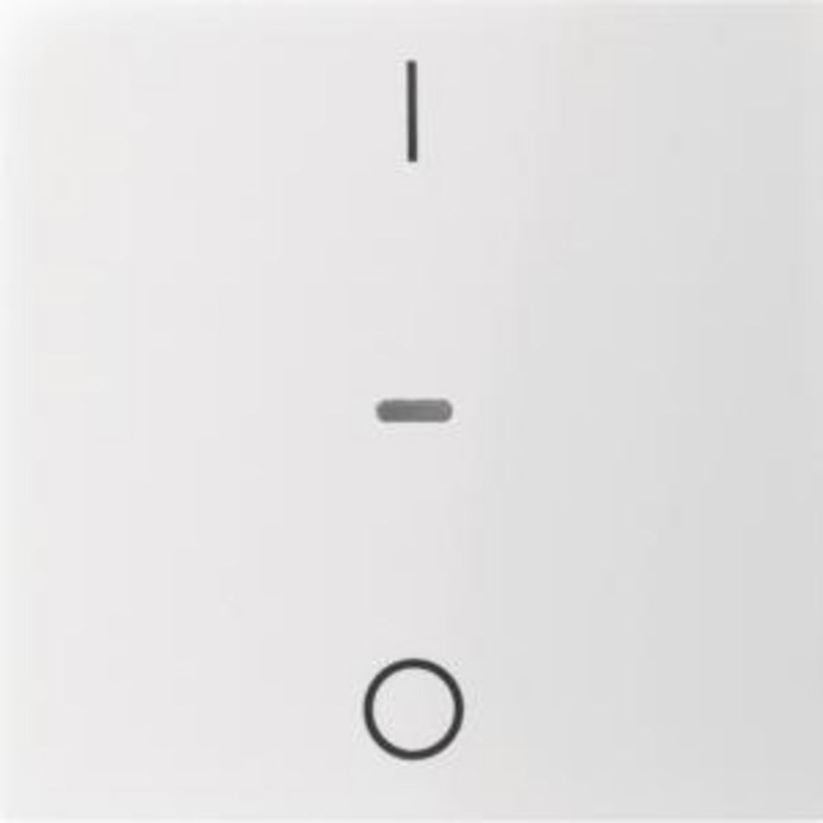 Drukknopmodule afdekking 1-v I/O berker S.1/B.3/B.7 glans