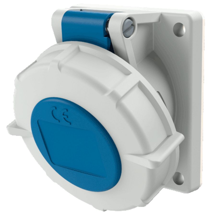 Inbouwwandcontactdoos 16A 3-polig  6H 230V IP67 TwinCONTACT