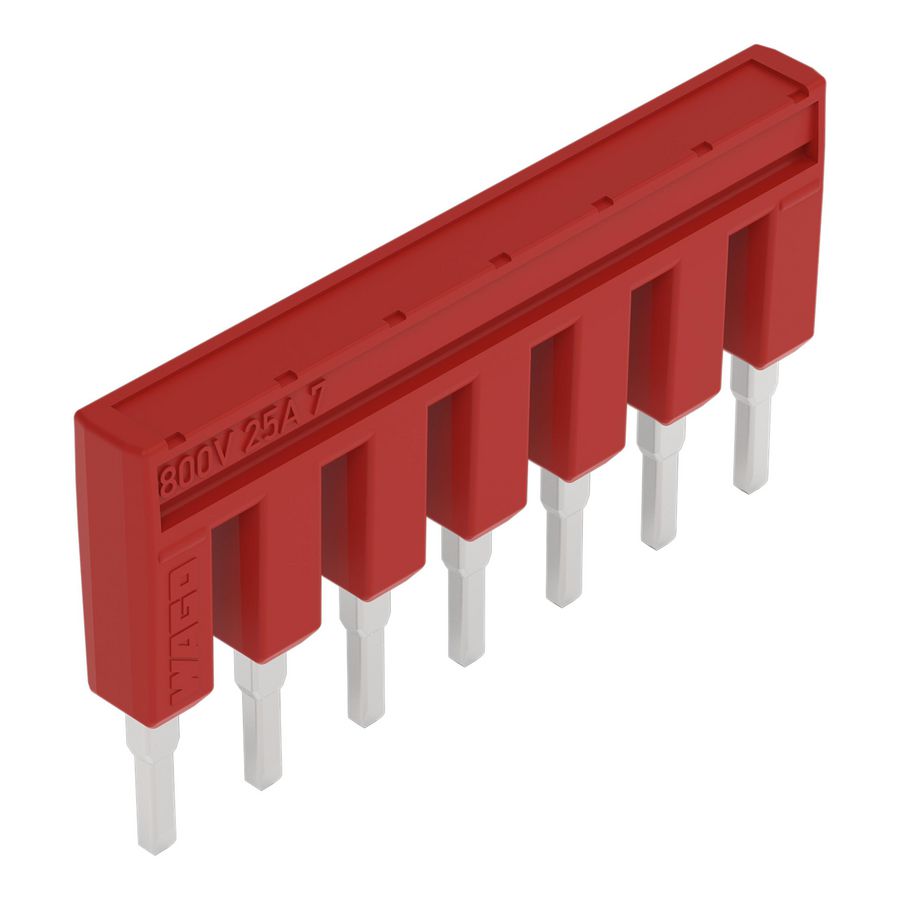 Brug 7-voudig geisoleerd rood 2002-407/000-005 VVE=25