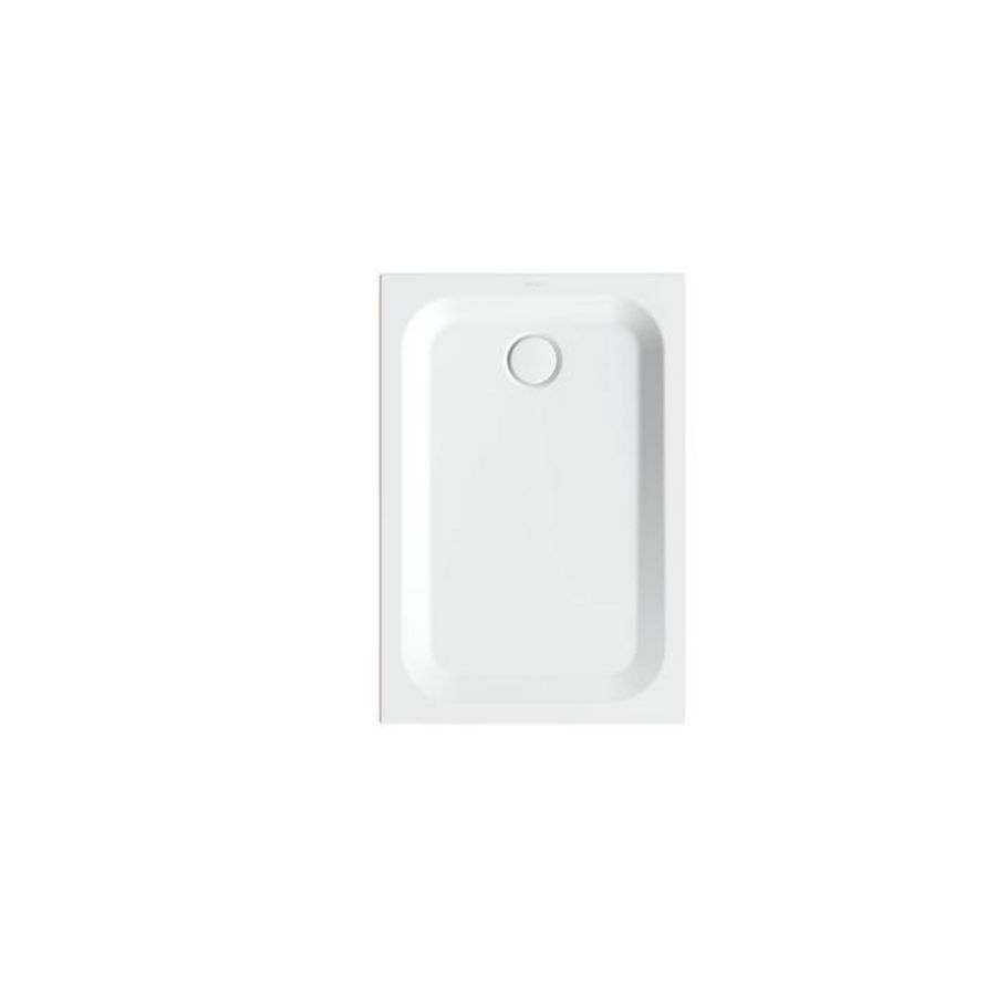 Douchebak geglazuurd staal BetteUltra 1100×750×35mm wit AS antislip Sense afvoer Ø90mm