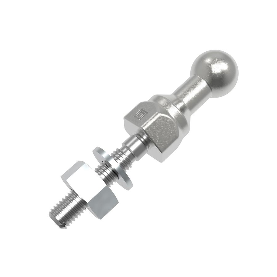 Aardingskogel Ø25mm schroefdraad M12 met M12 adapter