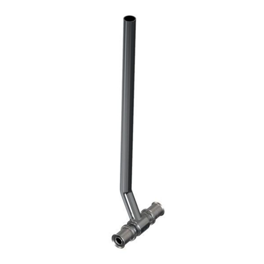 TIGRIS M5 T-Radiatoraansluiting 16mm L=30cm