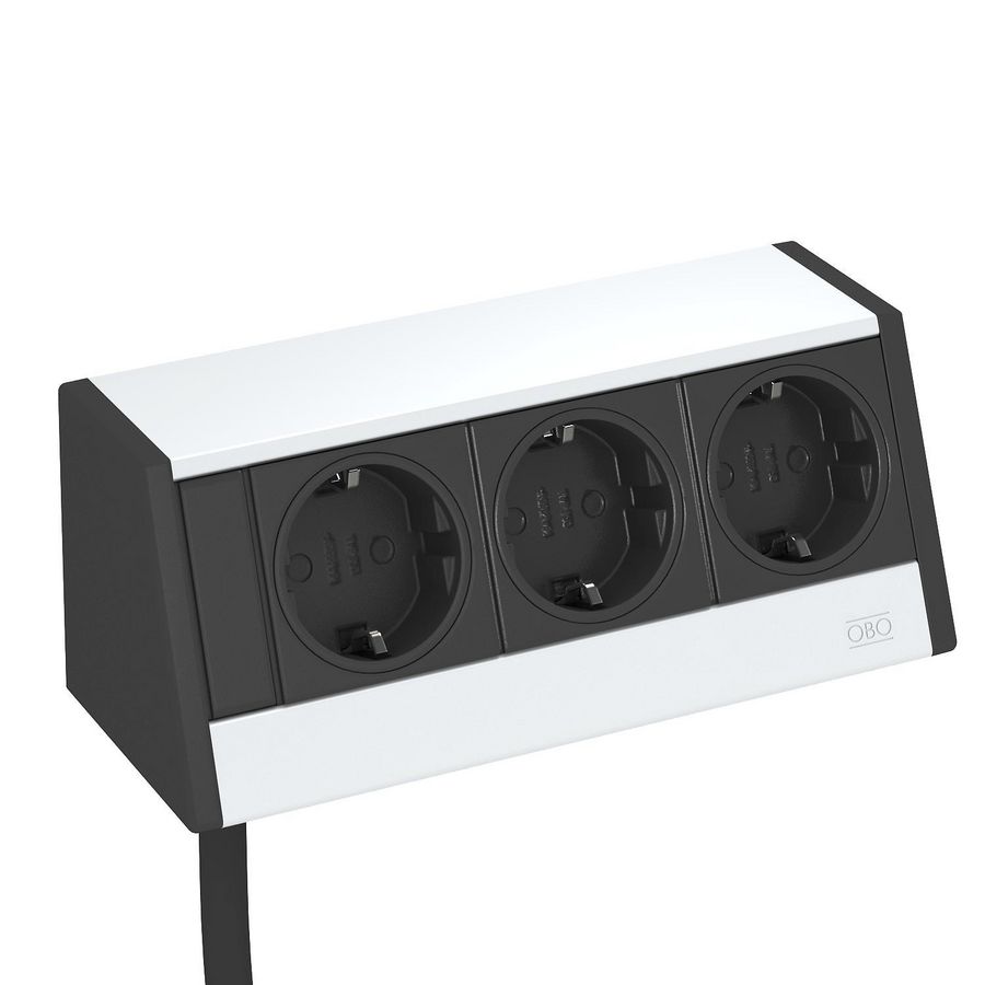 Deskbox compleet zonder montagebeugel Aluminium alu