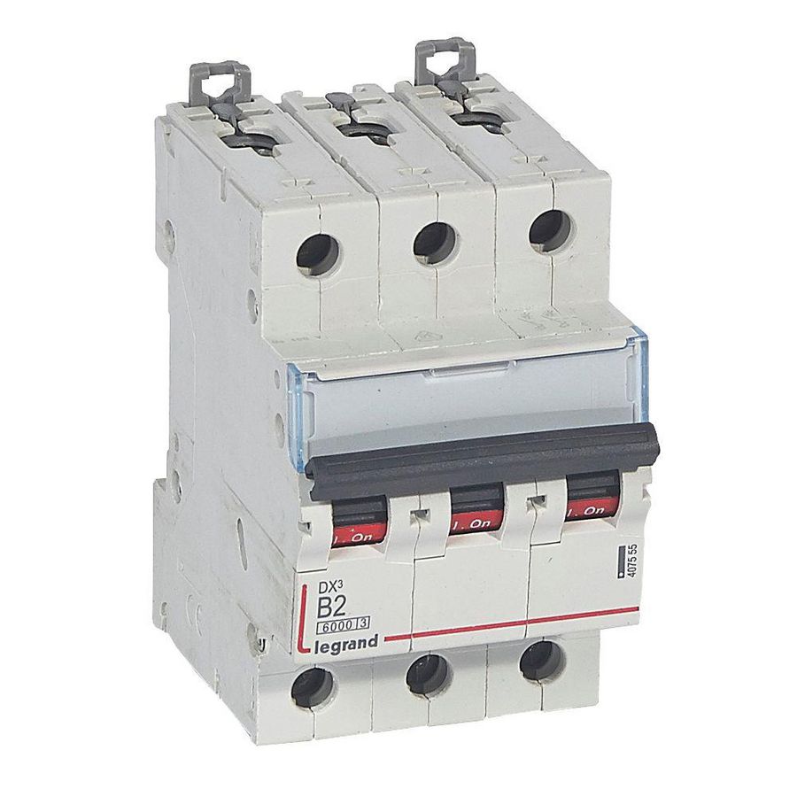 Installatieautomaat DX³ 6000A/10kA 3-polig B-karakteristiek 02