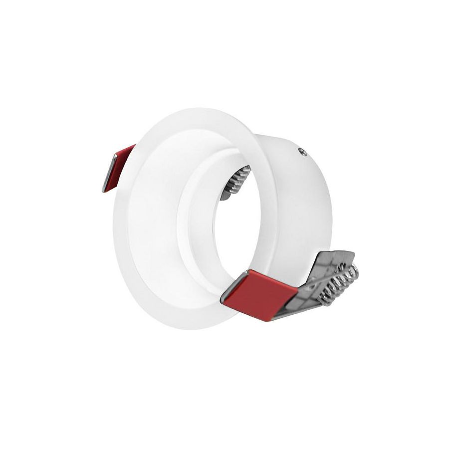 Inbouwarmatuur 50mm rond ø75mm verstelbaar wit