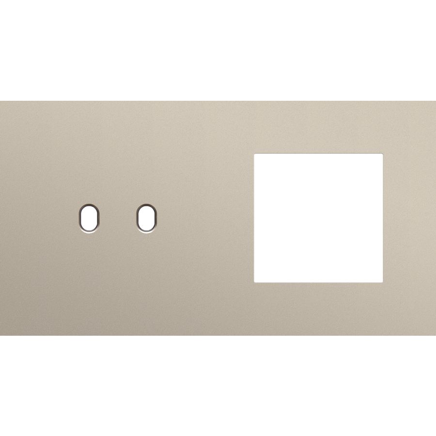 Afdekplaat 2-voud horiz. 71mm centerafst. 166-57807