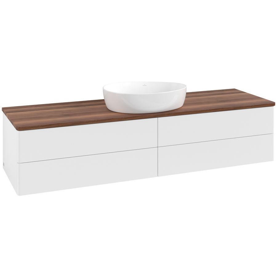 Wastafelonderkast Antao 1600x360x500mm White Matt Lacquer K25012MT