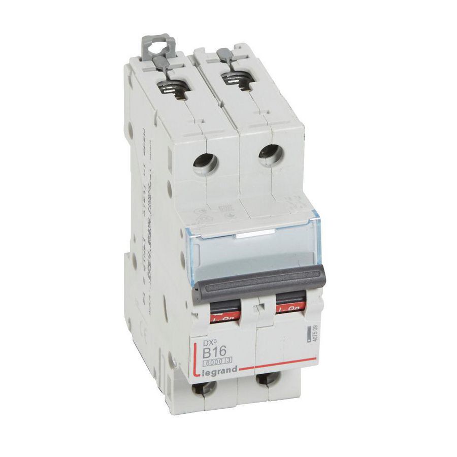 Installatieautomaat DX³ 6000A/10kA 2-polig B-karakteristiek 16A
