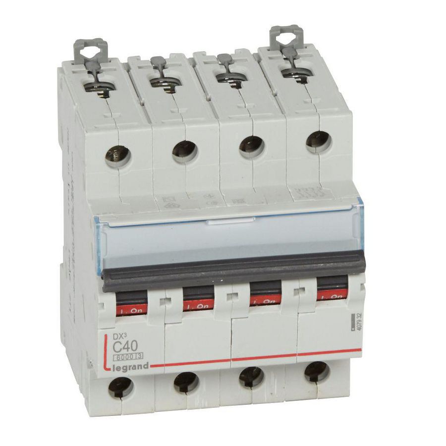 Installatieautomaat DX³ 6000A/10kA 4-polig C-karakteristiek 40A