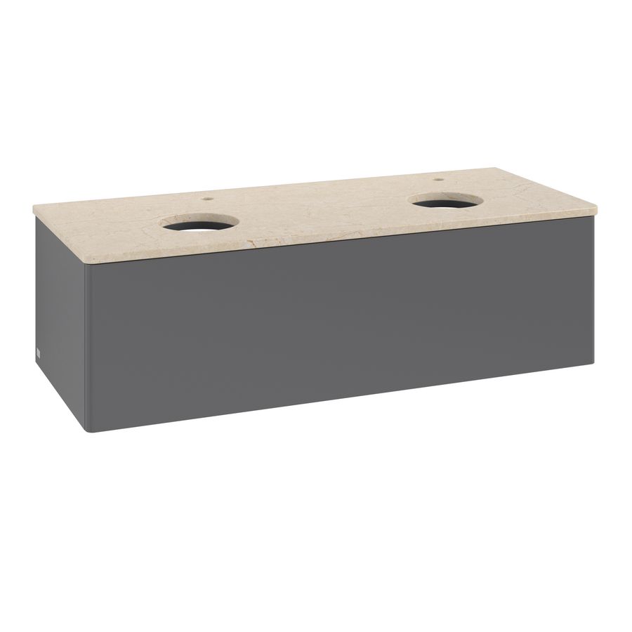 Wastafelonderkast Antao 1200x360x500mm Antr. Matt Lacquer L35053GK