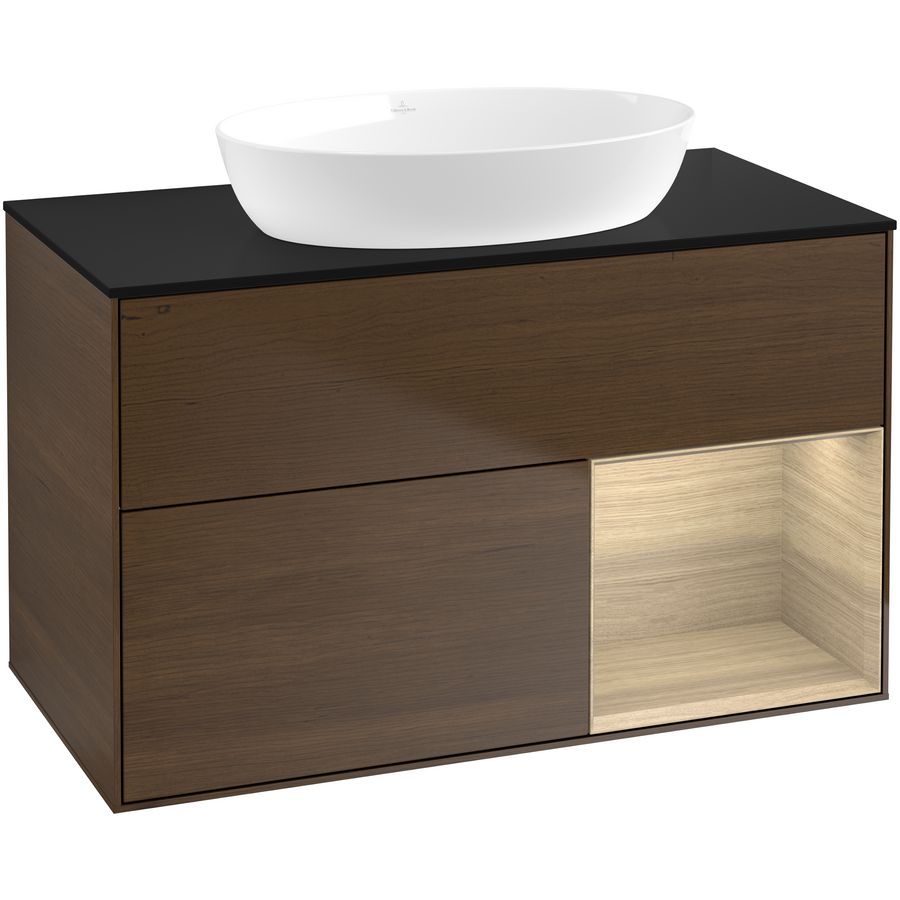 Wastafelonderkast Finion 1000x603x501mm W.Veneer FA22PCGN