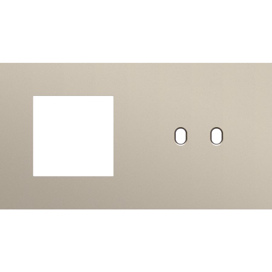 Afdekplaat 2-voud horiz. 71mm centerafst. 166-57808