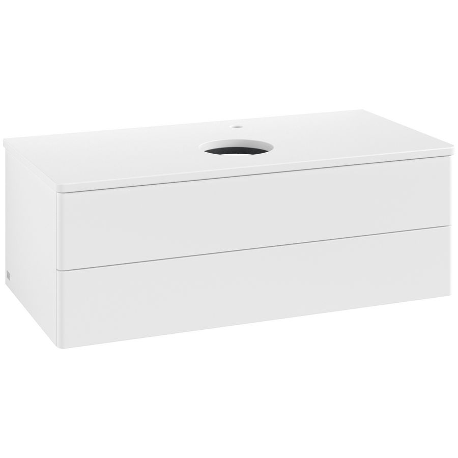 Wastafelonderkast Antao 1000x360x500mm White Matt Lacquer L20050MT