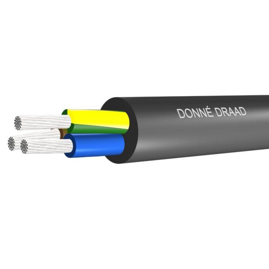 Ring a 100m. Neopreenkabel RMcLz Eca-D-zwart 4G2,5mm2