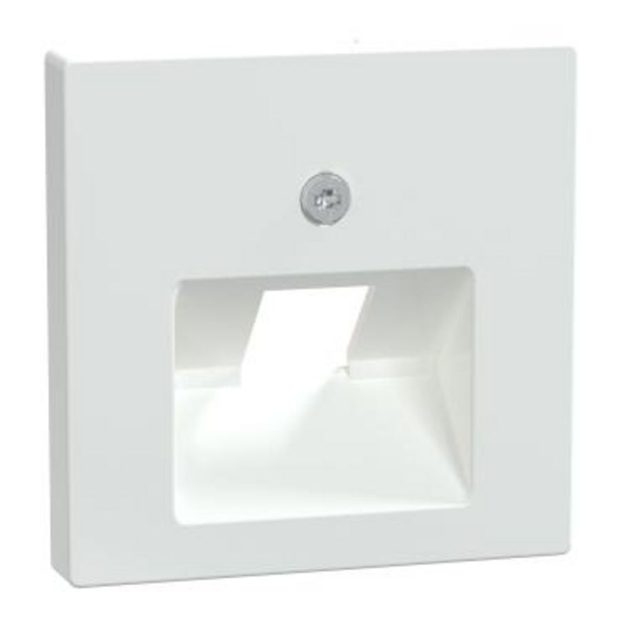 Systeem M CENTRAALPLAAT rj45 1-voudig ACTIEF WIT schuin