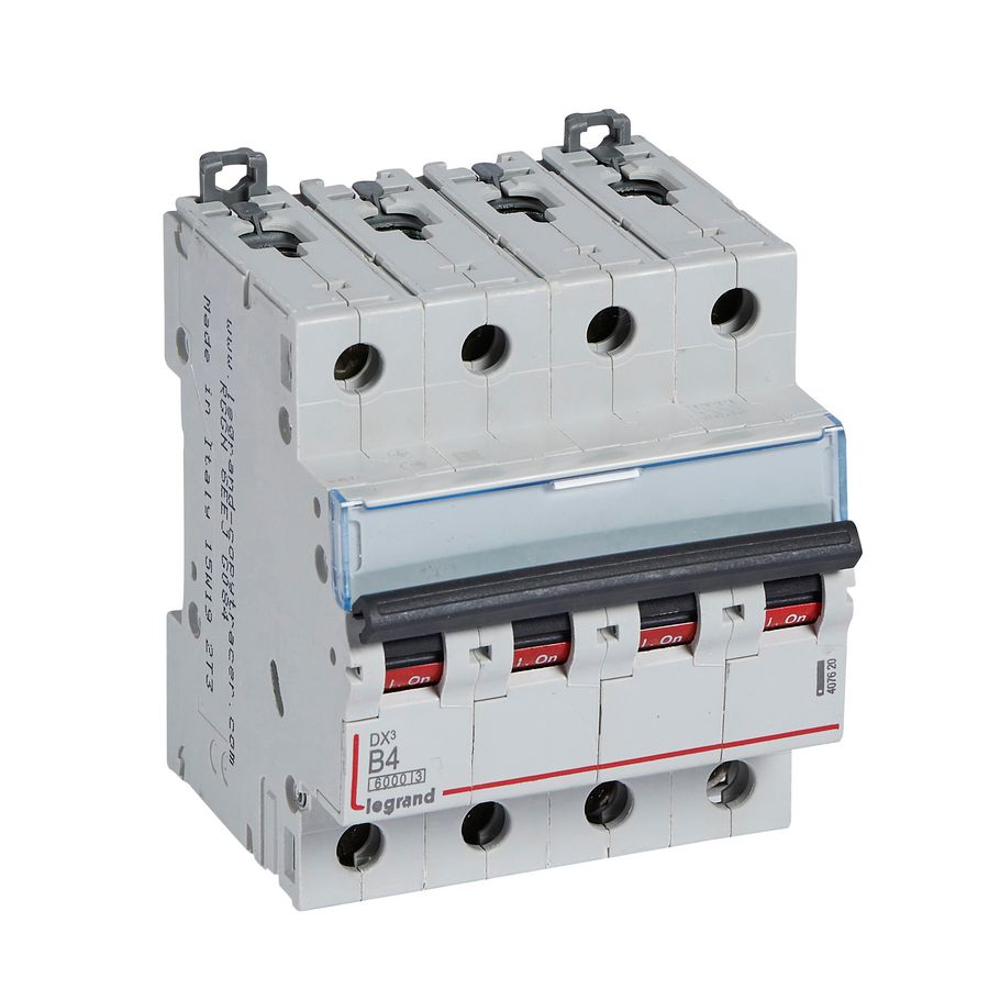 Installatieautomaat DX³ 6000A/10kA 4-polig B-karakteristiek 04