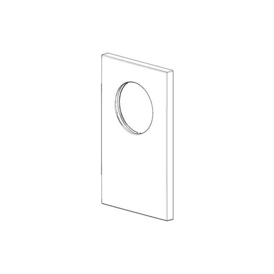 Rozet v. douche 90x150x9,2mm chr