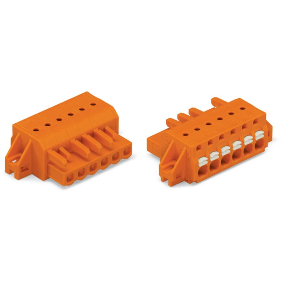 1-draads FE steker Druk oranje 2231-307/031-000 VVE=50