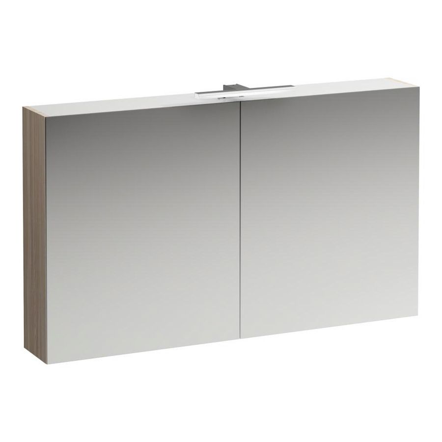 Base closetkast 1200x185mm m.LED licht iep 2x2zijd.deur LI