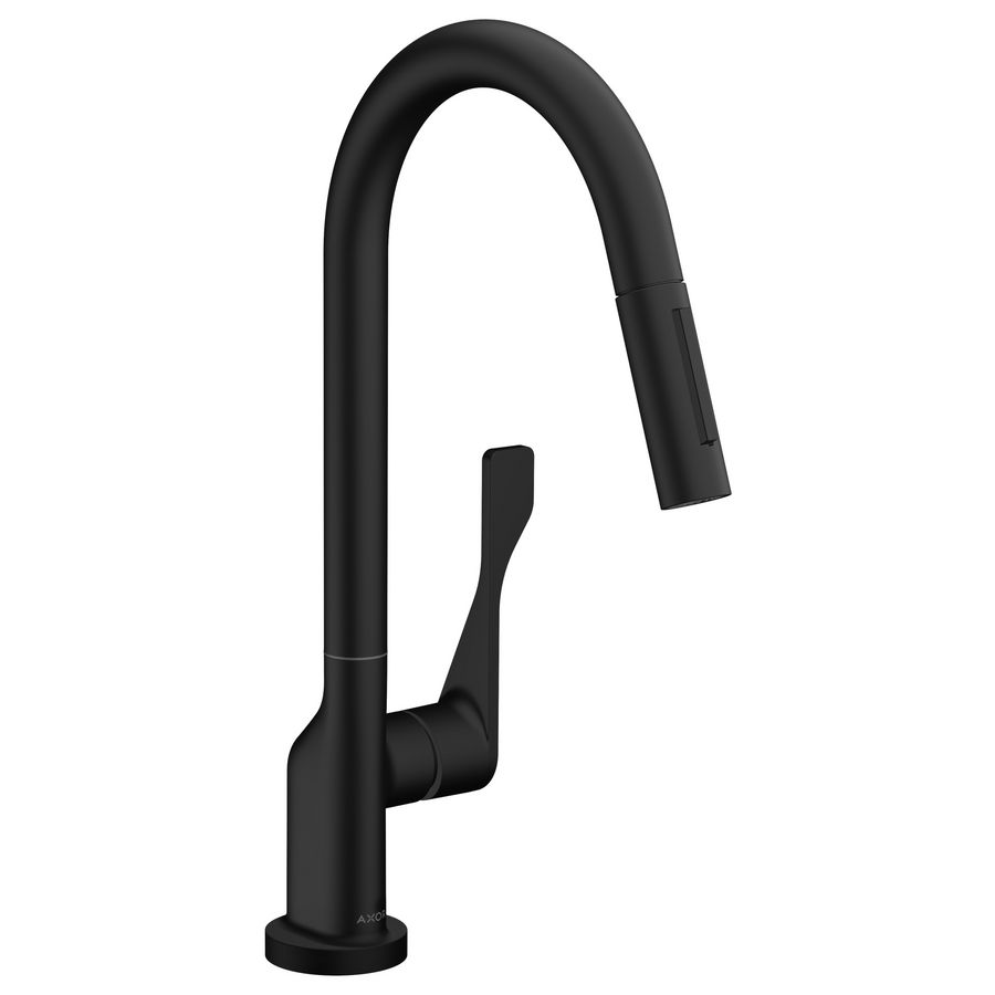 AXOR Citterio 1-hendel keukenkraan 250+uittrekbare uitloop Eco mat zwart