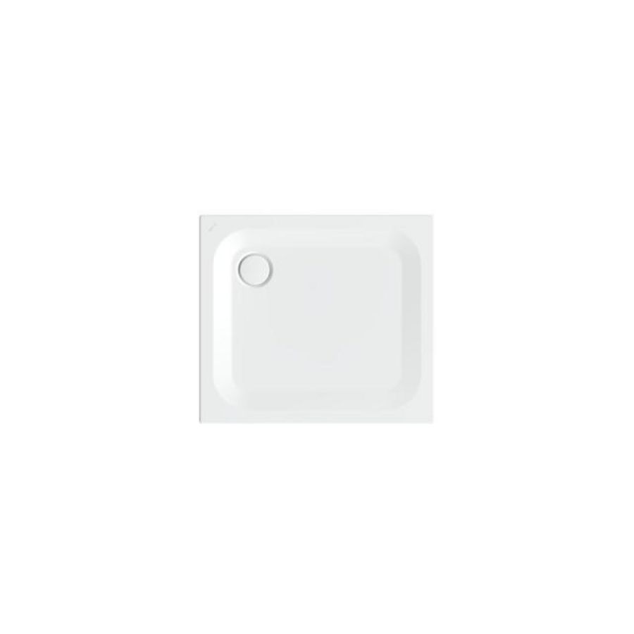 Douchebak geglazuurd staal BetteUltra 900×800×25mm wit AS antislip Sense afvoer Ø90mm