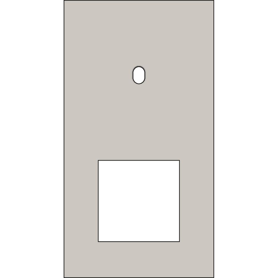 Afdekplaat 2-voud vertic. 71mm centerafst 166-57855