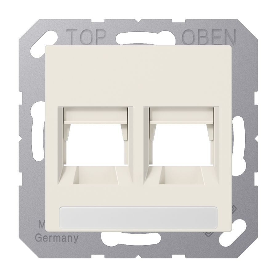 Afdekking modular jack 2-voudig Brand-Rex