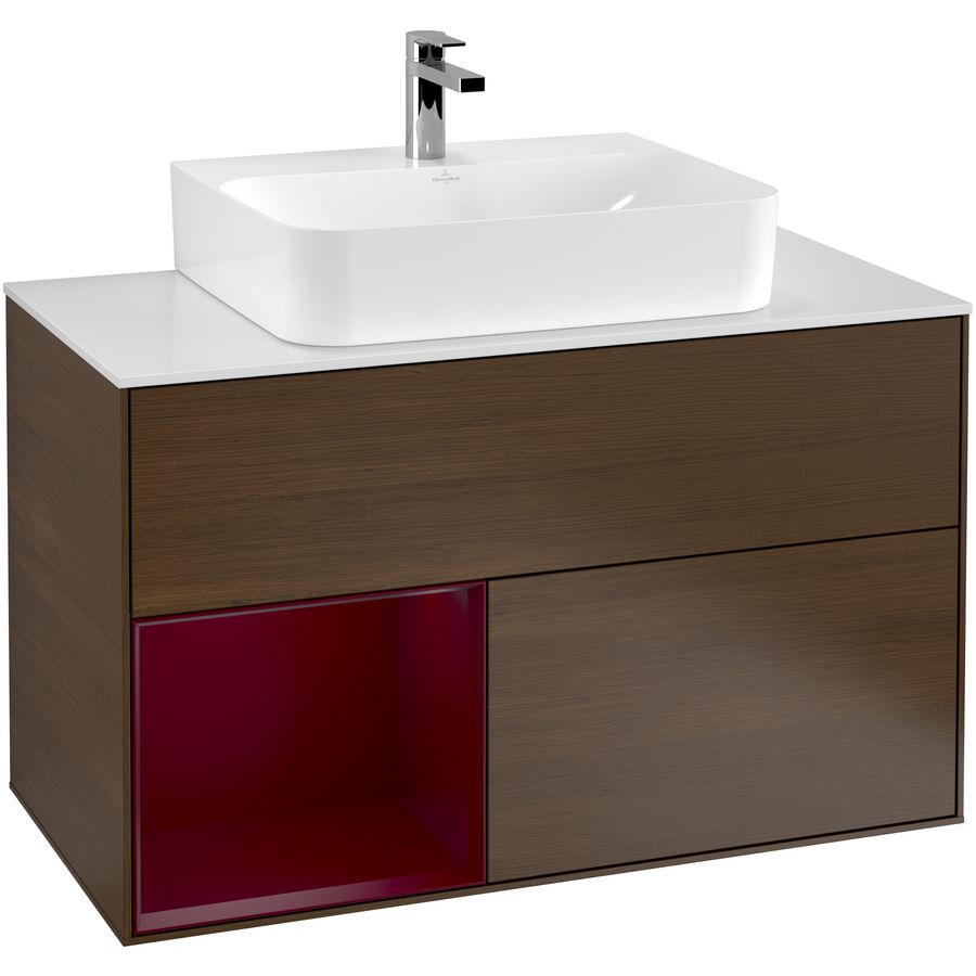 Wastafelonderkast Finion 1000x603x501mm W.Veneer G111HBGN