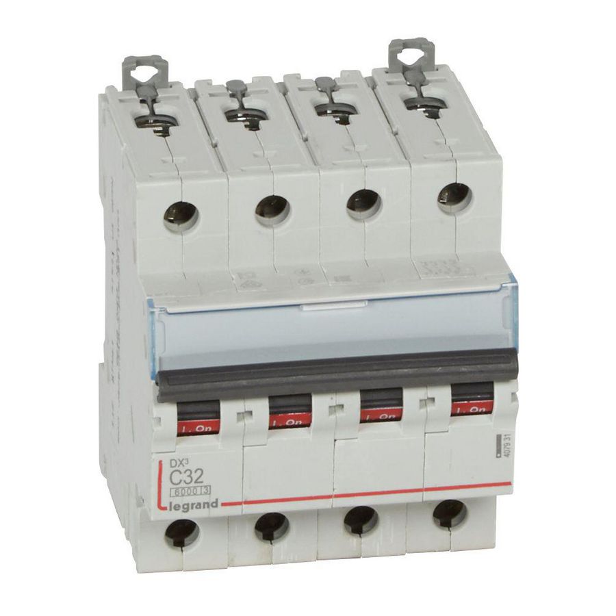 Installatieautomaat DX³ 6000A/10kA 4-polig C-karakteristiek 32A