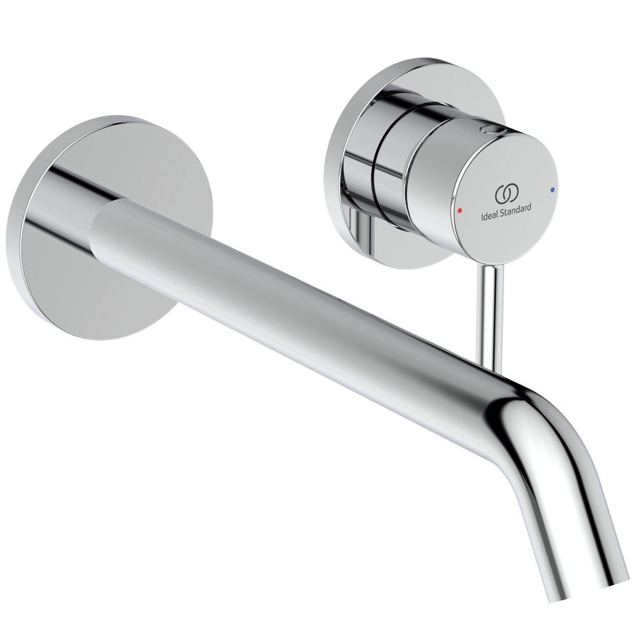 Wandmengkraan m. uitloop 220mm opbouwdelen chroom ceraline nuovo