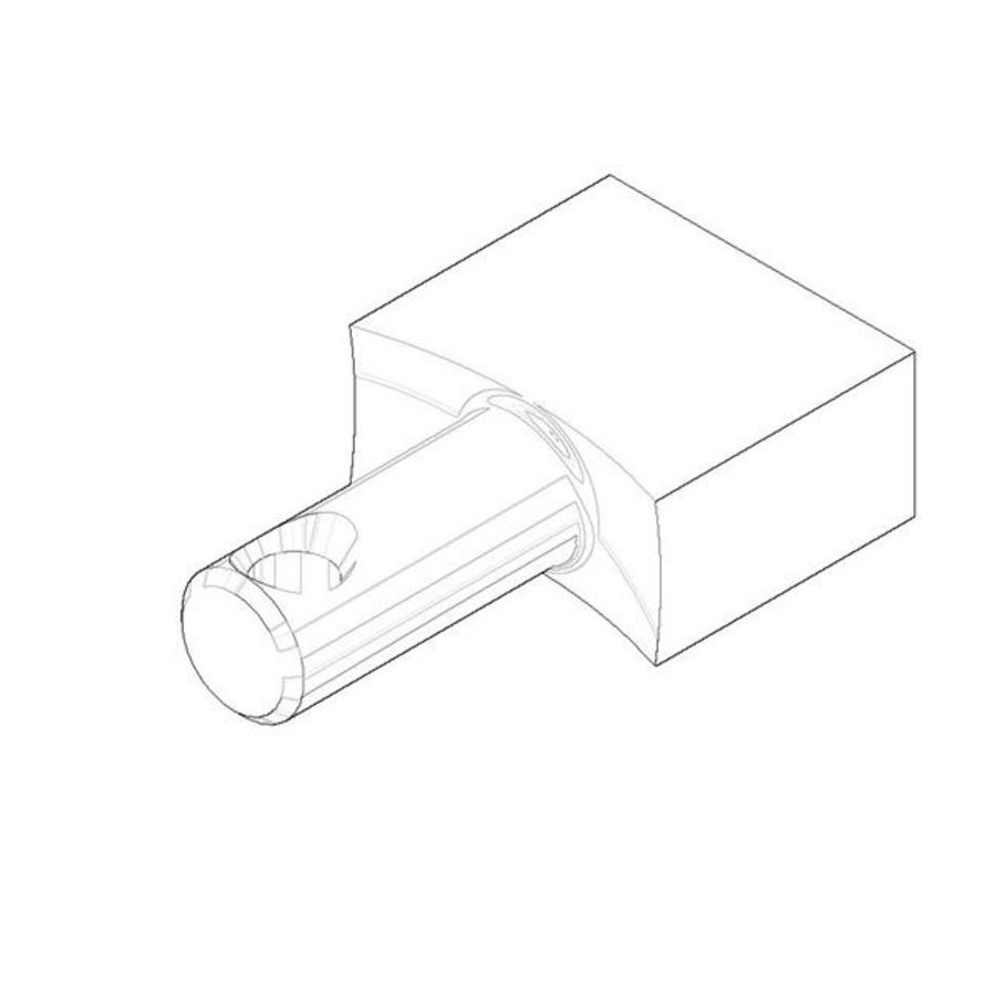 Trek aan de knop 26x15x7mm chr