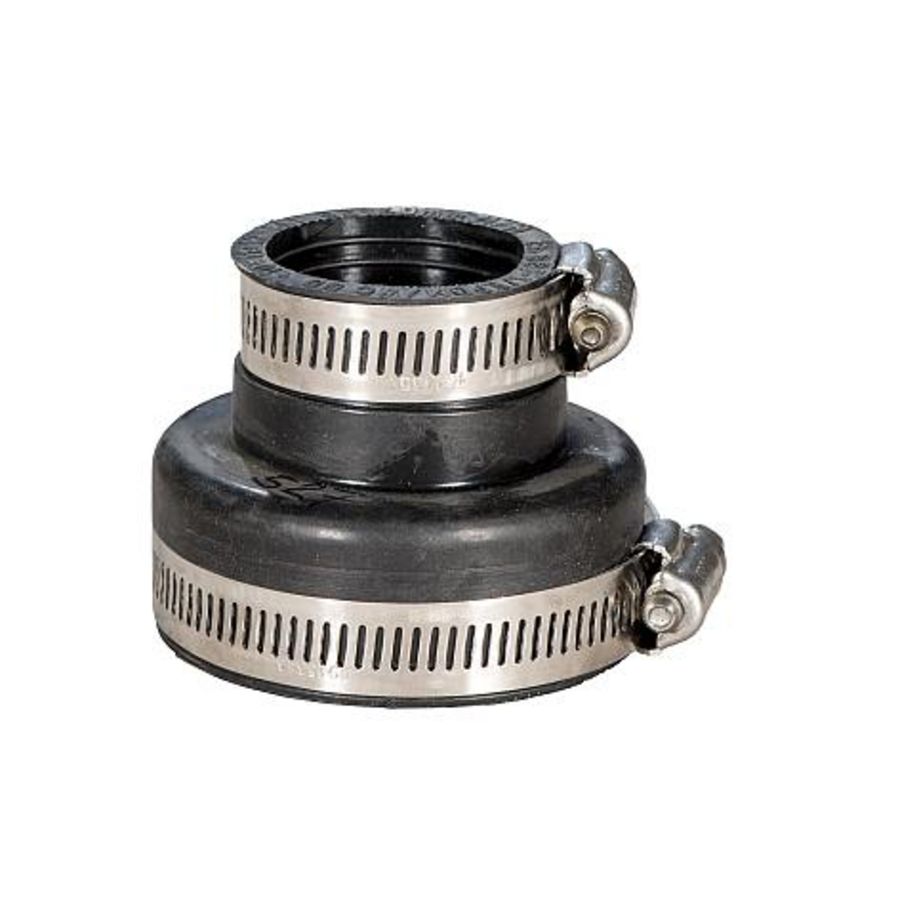 Leidingadapter EPDM/RVS DN50 leiding+buitendiameter 32-40mm