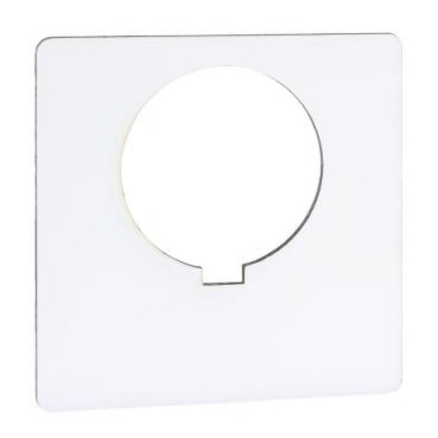 Etiket Ø30mm Aluminium Wit Harmony 9001SK