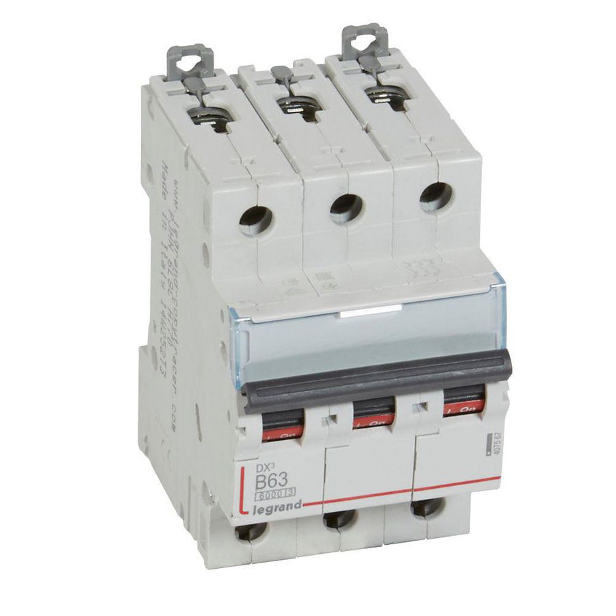 Installatieautomaat DX³ 6000A/10kA 3-polig B-karakteristiek 63