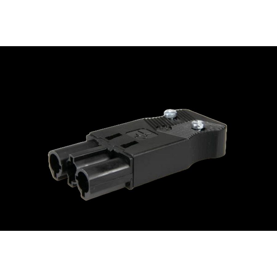 Steker vlak 3-polig 1mm² male zwart (AC166 GSTF/ 310) VVE=200