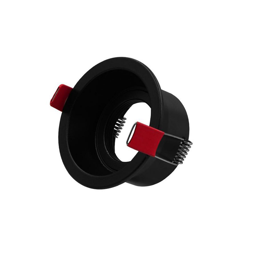 Inbouwarmatuur 50mm rond ø85mm zwart