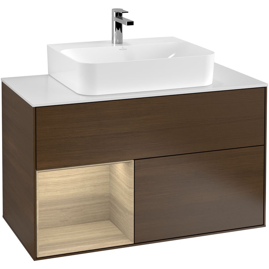 Wastafelonderkast Finion 1000x603x501mm W.Veneer G111PCGN