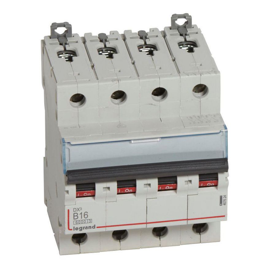 Installatieautomaat DX³ 6000A/10kA 4-polig B-karakteristiek 16A