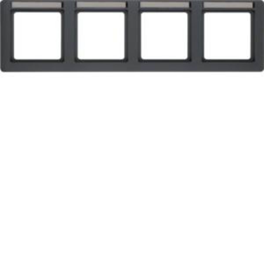 Afdekraam 4v horizont. tekstveld berker Q.1 antraciet