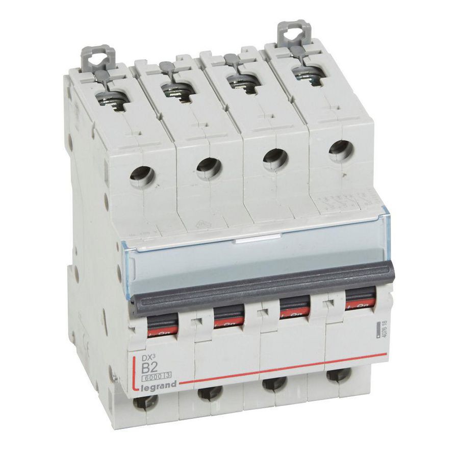 Installatieautomaat DX³ 6000A/10kA 4-polig B-karakteristiek 02