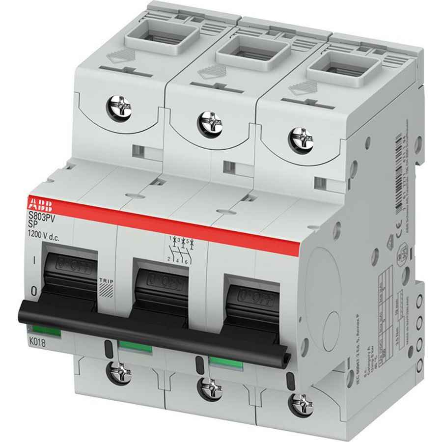 Automaat S800PV 3P 63 5kA Fotovoltaisch