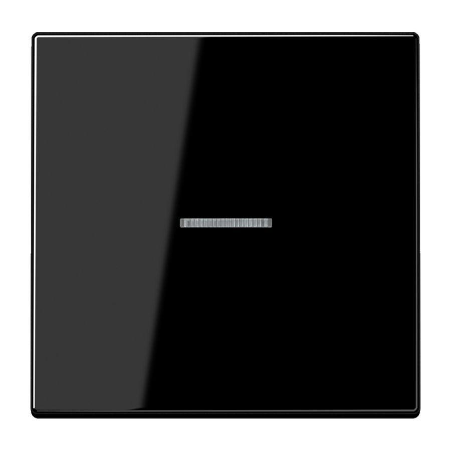 Wip LS990 zwart met lens v.KNX F10 taster 1voudig