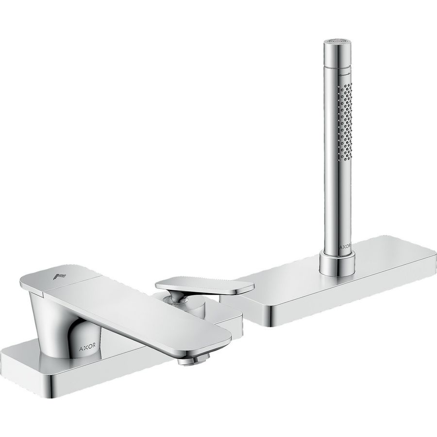 Afbouwdeel 3-gats 1-hendel badrandkraan sBox chroom Citterio-C