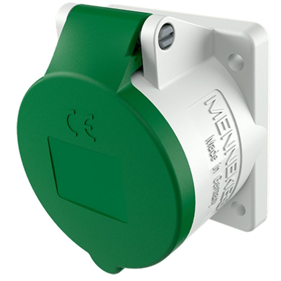Inbouwwandcontactdoos 16A 4-polig  10H 50V 100Hz IP44 TWIN