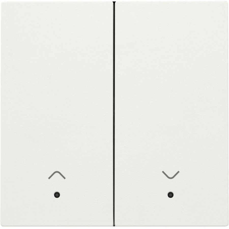 Afwerkingsset lens dubbele elektr. rolluiksch. white