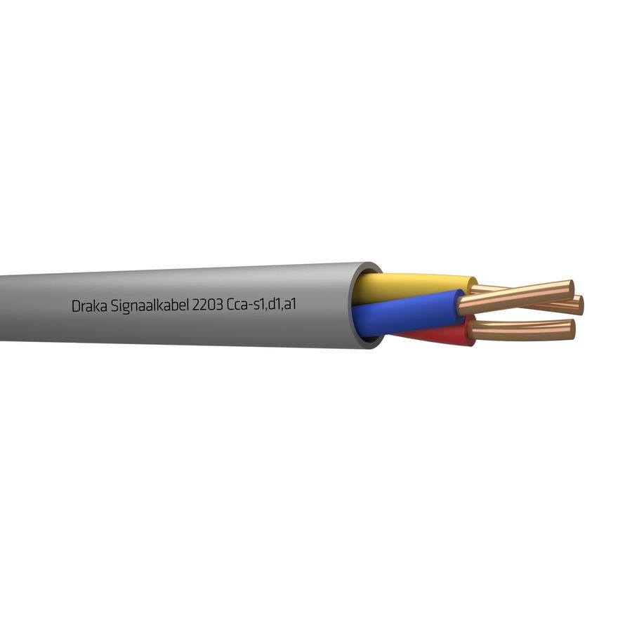 Haspel a 500m. signaal kabel Cca gy# 3x0,8mm 2203