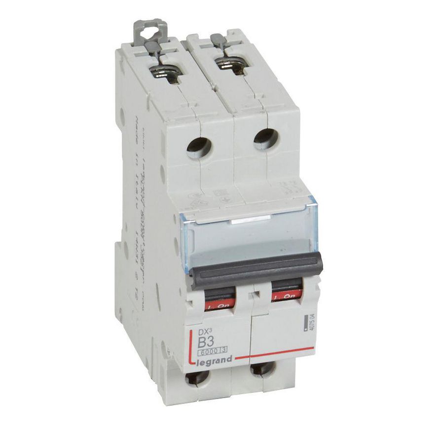 Installatieautomaat DX³ 6000A/10kA 2-polig B-karakteristiek 03
