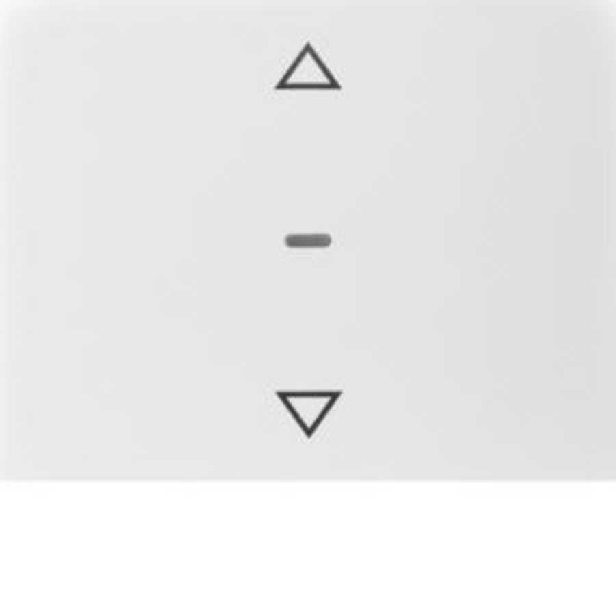 Drukknopmodule afdekking 1-v pijlsymbool berker K.1 polarwit