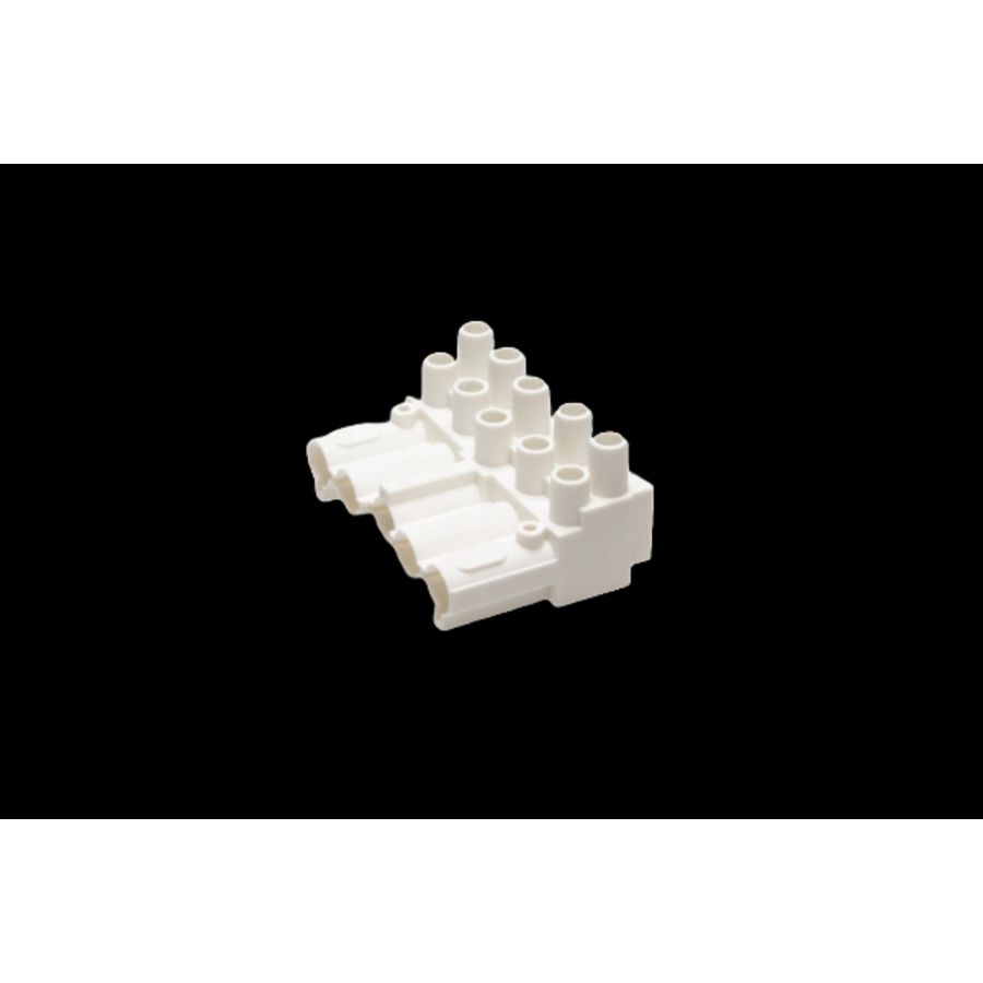 Steker 5-polig female wit (AC166-A BUD/ 5 w) VVE=100