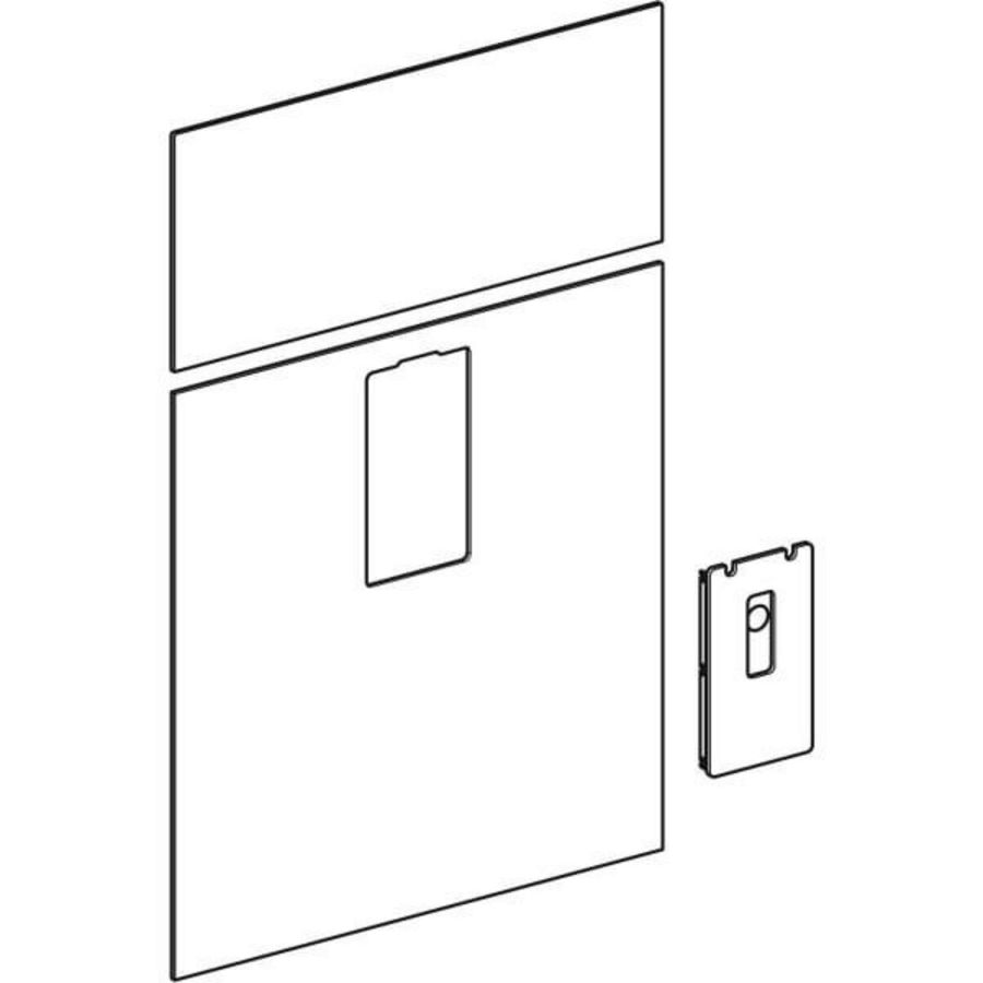 Frontafw. MLith wastafel breedte 73 cm glas umb 242.702.SQ.1